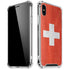 Switzerland Flag Distressed iPhone XS Max Clear Case